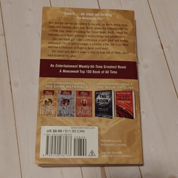3/$13 The Golden Compass Book One By Philip Pullman Adult Paperback Book - Picture 4 of 4